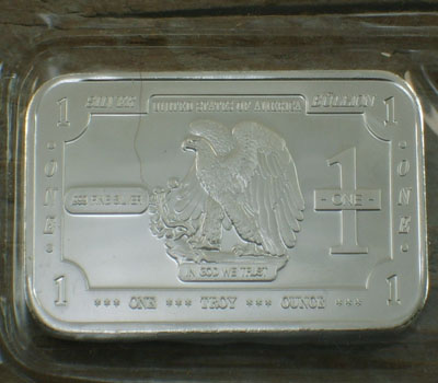 .999 Fine Silver 1-Ounce Bar - American Eagle